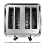 4-Slice Stainless Steel Bagel Toaster with Settings