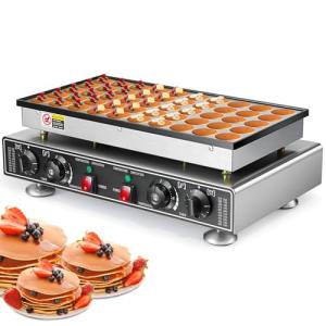Leomru Electric Mini Pancake and Waffle Maker