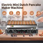 Leomru Electric Mini Pancake and Waffle Maker