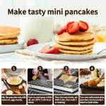 Leomru Electric Mini Pancake and Waffle Maker