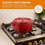 Bruntmor 5.2 Quart Pre-Seasoned Cast Iron Dutch Oven