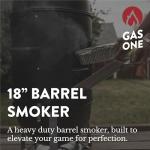 GasOne 18 Inch Heavy Duty Charcoal Smoker