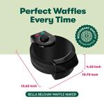 BELLA Classic Belgian Waffle Maker with Browning Control