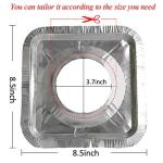 50 Pack Heavy Duty Aluminum Stove Burner Covers