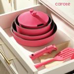 17-Piece Nonstick Cookware Set with Detachable Handle