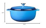 Lodge 7.5 Quart Enameled Cast Iron Dutch Oven