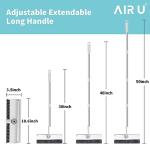 3-in-1 Floor Scrub Brush with Long Handle