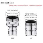 Dishwasher Faucet Adapter with Aerator - Chrome