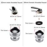 Dishwasher Faucet Adapter with Aerator - Chrome