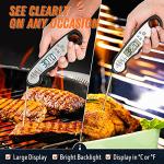 Instant Read Waterproof Digital Meat Thermometer