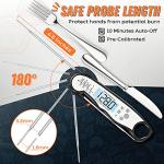 Instant Read Waterproof Digital Meat Thermometer