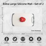 2 Pack Heat Resistant Silicone Kitchen Mats