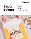 Katbite Heavy Duty Parchment Paper Sheets 200PCS
