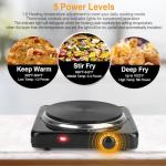 TeqHome 1500W Portable Electric Hot Plate