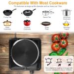 TeqHome 1500W Portable Electric Hot Plate