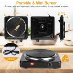 TeqHome 1500W Portable Electric Hot Plate