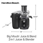Hamilton Beach 2-in-1 Juicer and Blender Machine