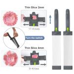Manual Meat Slicer with Adjustable Thickness - Gray