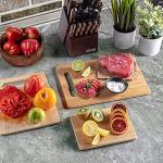 3-Piece Bamboo Cutting Board Set with Handles