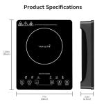 TRIFECTÉ Portable Induction Cooktop with Touch Controls