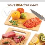 3-Piece Bamboo Cutting Board Set with Handles