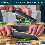 Home Hero 16-Piece Kitchen Knife Block Set