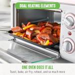 GreenLife Pink Stainless Steel Air Fryer Toaster Oven