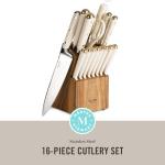 Martha Stewart 16-Piece Stainless Steel Knife Set