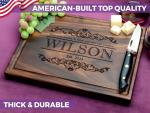 Custom Engraved Wedding Cutting Board Gift