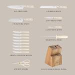 Martha Stewart 16-Piece Stainless Steel Knife Set