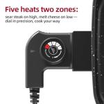 AORAN 2200W Electric Grill and Hot Pot Combo