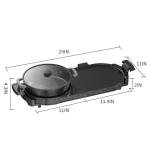 AORAN 2200W Electric Grill and Hot Pot Combo
