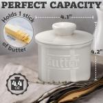 Ceramic Butter Crock with Lid - Keeps Butter Soft