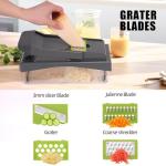 RüK 10-in-1 Vegetable Chopper with 6 Blades