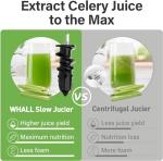 Whall Masticating Slow Juicer with Touchscreen and 2 Speeds