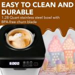 Whynter 1.28 Qt Automatic Ice Cream Maker