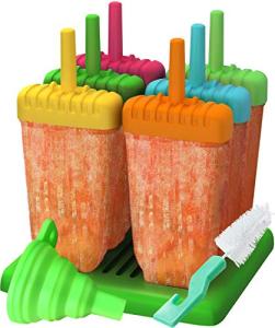 Set of 6 Reusable Popsicle Molds with Funnel