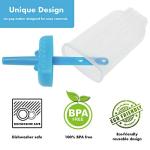 Set of 6 Reusable Popsicle Molds with Funnel