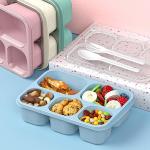 4-Pack Bento Box Meal Prep Containers for Adults