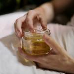 Small Glass Containers with Woodgrain Lids - 3 Pack