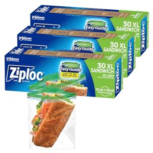 Ziploc XL Sandwich and Snack Bags, 90 Count