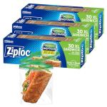 Ziploc XL Sandwich and Snack Bags, 90 Count