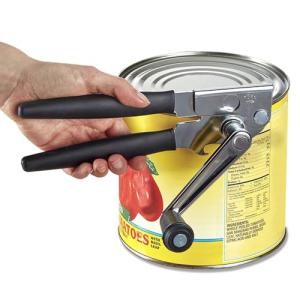 NUFR Heavy-Duty Manual Can Opener with Rubber Grips