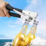 NUFR Heavy-Duty Manual Can Opener with Rubber Grips