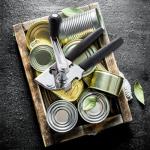NUFR Heavy-Duty Manual Can Opener with Rubber Grips