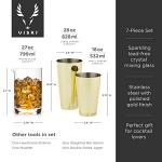 Gold 7-Piece Bartender Kit for Cocktails