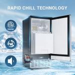 ICYGLEE Under Counter Ice Maker Machine, 80Lbs/Day