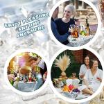 4-Piece Galvanized Ice Bucket Set for Parties