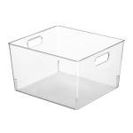 mDesign Clear Plastic Storage Bins - 4 Pack