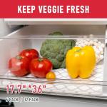Extra Large Non-Slip Refrigerator Shelf Liners 17.7" × 36